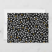 金ゴールドキャンドル&ケーキサプライズ誕生日パーティー 招待状 (裏面)