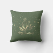 金ゴールドキャンドル,ボール,松の木の枝,休日 クッション (裏面)