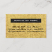 金ゴールドキャンバスエレガントモノグラム 名刺 (裏面)