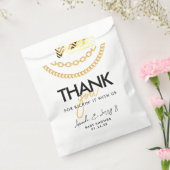 金ゴールドキューバリンクチェーンヒップホップベビーシャワー フェイバーバッグ (封をした状態)