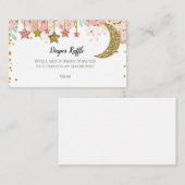 金ゴールドキラキラおむつラッフル エンクロージャーカード (正面/裏面)