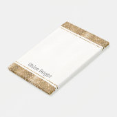 金ゴールドキラキラしたスネークスキン動物の釉薬 ポストイット (アングル)