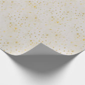 金ゴールドキラキラとクリームのラッピング紙 ラッピングペーパー (角)