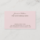 金ゴールドキラキラ抽象芸術パステル水色洗仏水 名刺 (裏面)