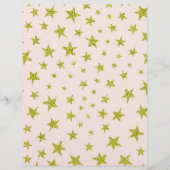 金ゴールドキラキラ探しスタースクラップブック紙 (正面)