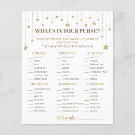 金ゴールドキラキラ星の赤ちゃんシャワーあなたの財布の中にあるものを