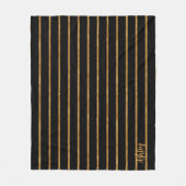 金ゴールドキラキラ線 フリースブランケット (正面)