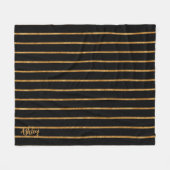 金ゴールドキラキラ線 フリースブランケット (正面(横))