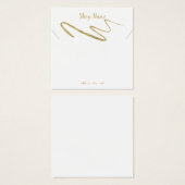 金ゴールドキラキラ輝くネックレスディスプレイカード (正面&裏面)