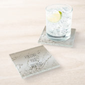 金ゴールドキラキラ輝グラデーションき ガラスコースター (アングル)