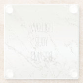 金ゴールドキラキラ輝グラデーションき ガラスコースター (裏面)