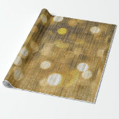 金ゴールドキラキラ ラッピングペーパー (アンロールド)