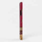 金ゴールドキラフスタイリッシュブルゴーンディーナムシックジャングル Case-Mate iPhoneケース (裏面/右)