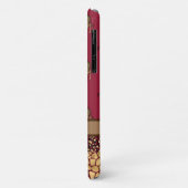 金ゴールドキラフスタイリッシュブルゴーンディーナムシックジャングル Case-Mate iPhoneケース (裏面/左)