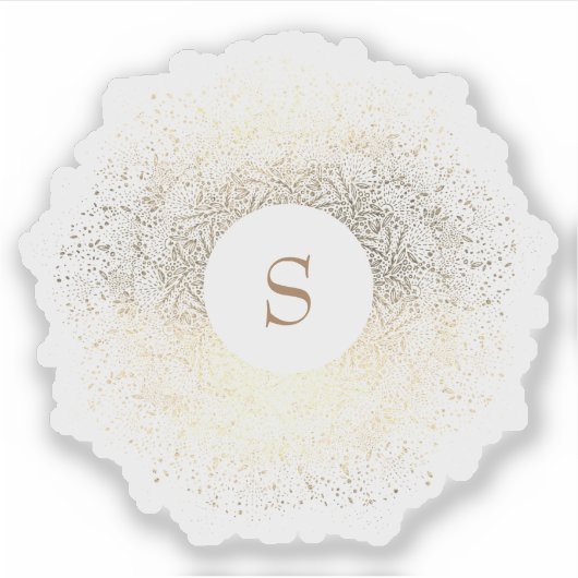 金ゴールドキラモノグラム シール (正面)