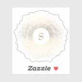 金ゴールドキラモノグラム シール (シート)