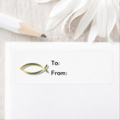 金ゴールドキリシタン魚ギフトラベル ラベル (インサイチュ)