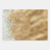 金ゴールドキリスト救世主クリスチャン・クリスマス ラッピングペーパーシート (正面3)