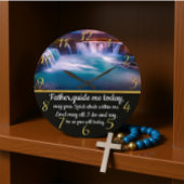 金ゴールドキリスト教信仰は父と交差し、私を導く ラージ壁時計