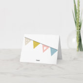 金ゴールドキリン、ベビーシャワーサンキューカード サンキューカード (裏面)