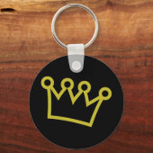 金ゴールドキングクラウンデラックス キーホルダー (正面)