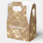 金ゴールドキンセアニラガール15th誕生日サンキュー フェイバーボックス (オープン)