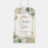 金ゴールドキンセアニラセージグリーンクラウンサンキュー ギフトタグ (裏面)