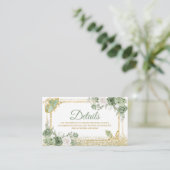 金ゴールドキンセアニラセージグリーンクラウンバタフライ詳細 エンクロージャーカード (スタンド正面)