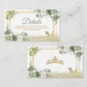 金ゴールドキンセアニラセージグリーンクラウンバタフライ詳細 エンクロージャーカード (正面/裏面)