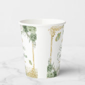 金ゴールドキンセアニラセージグリーンクラウンバタフライ 紙コップ (左)