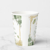 金ゴールドキンセアニラセージグリーンクラウンバタフライ 紙コップ (右)