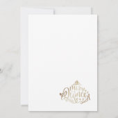 金ゴールドキンセアニラ招待状テンプレート 招待状 (裏面)