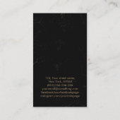 金ゴールドギターミュージックツリー 名刺 (裏面)