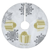 金ゴールドギフトツリースカート ブラッシュドポリエステルツリースカート (正面)