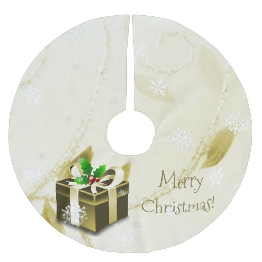 金ゴールドギフトツリースカート ブラッシュドポリエステルツリースカート (正面)