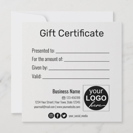 金ゴールドギフトボックスグリッター雪片レッドギフトカード (裏面)