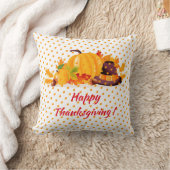 金ゴールドギフト感謝祭最高の秋時間 クッション (ブランケット)