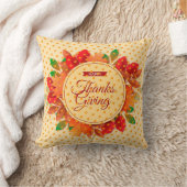 金ゴールドギフト感謝祭最高の秋時間 クッション (ブランケット)