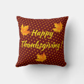 金ゴールドギフト感謝祭最高の秋時間 クッション (裏面)