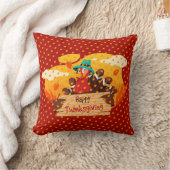 金ゴールドギフト感謝祭最高の秋時間 クッション (ブランケット)