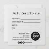 金ゴールドギフト金ゴールド雪片クリスマスボールギフトカード (裏面)