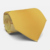 金ゴールドギリシャ鍵とローレルリースネックタイ ネクタイ (ロール)