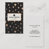 金ゴールドギルタスターズ美容師サロン鋏 名刺 (正面/裏面)