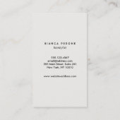 金ゴールドギルタスターズ美容師サロン鋏 名刺 (裏面)