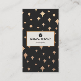 金ゴールドギルタスターズ美容師サロン鋏 名刺