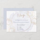 金ゴールドギルドバラオンダスティーブルー 出欠カード (正面/裏面)