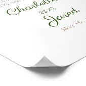 金ゴールドギルドフローラウェルカムサイン ポスター (角)