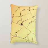 金ゴールドクモの巣露ドロップイエロー金ゴールドくもの巣 アクセントクッション (裏面(縦))