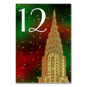 金ゴールドクライスラー建物スカイライン#2クリスマススターリー テーブルナンバー (裏面)