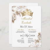 金ゴールドクラウンキンセニェラ 招待状 (正面/裏面)
